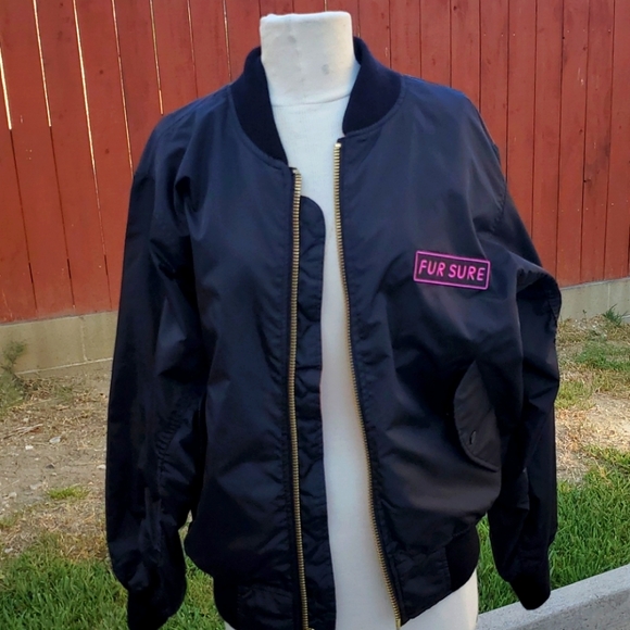 Black Military Air Force MA-1 Reversible Bomber Fl - Picture 3 of 5